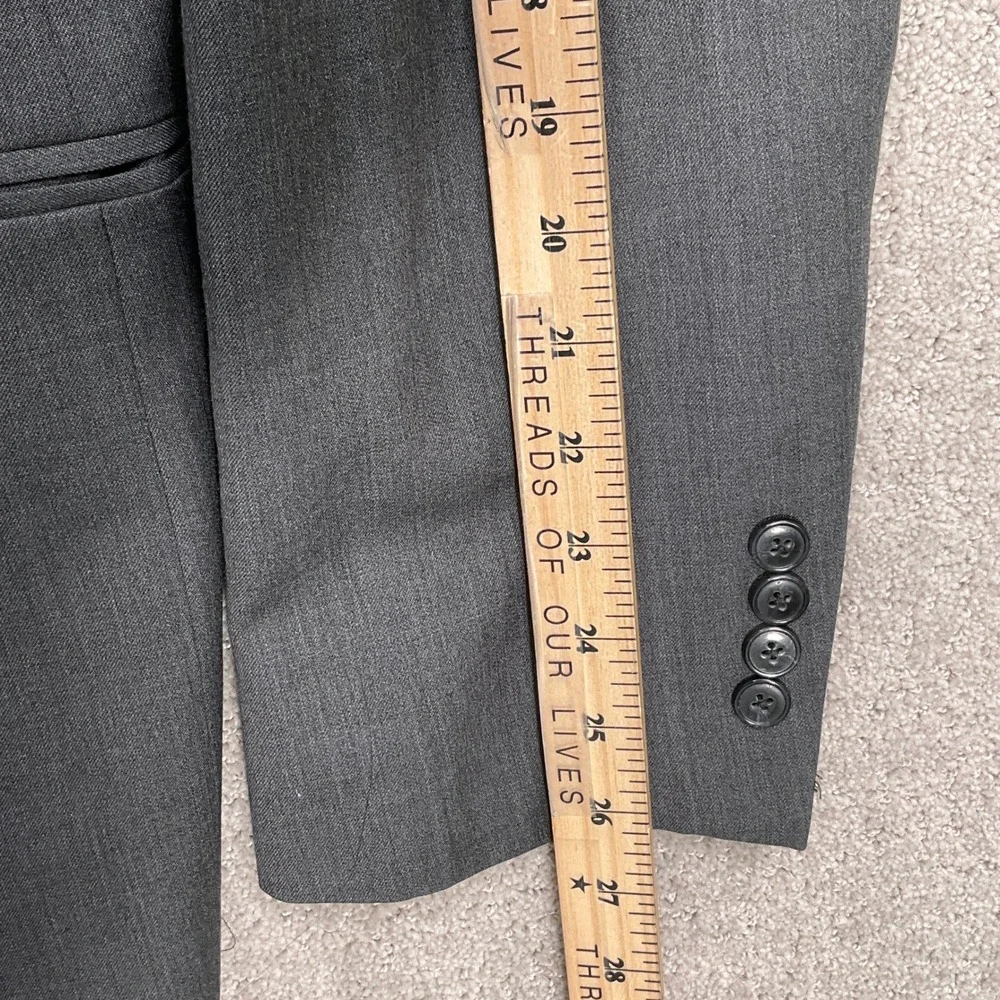Jos A‎ Bank Suit 44L 36W 30L Light Gray Traveler Two Button